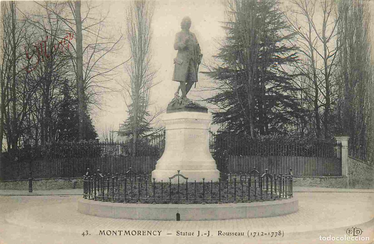 Cartoline: France - 95 - Montmorency - Statue J J Rousseau - Pub Bouillon Magi - CPA - Voir Scans Recto-Verso