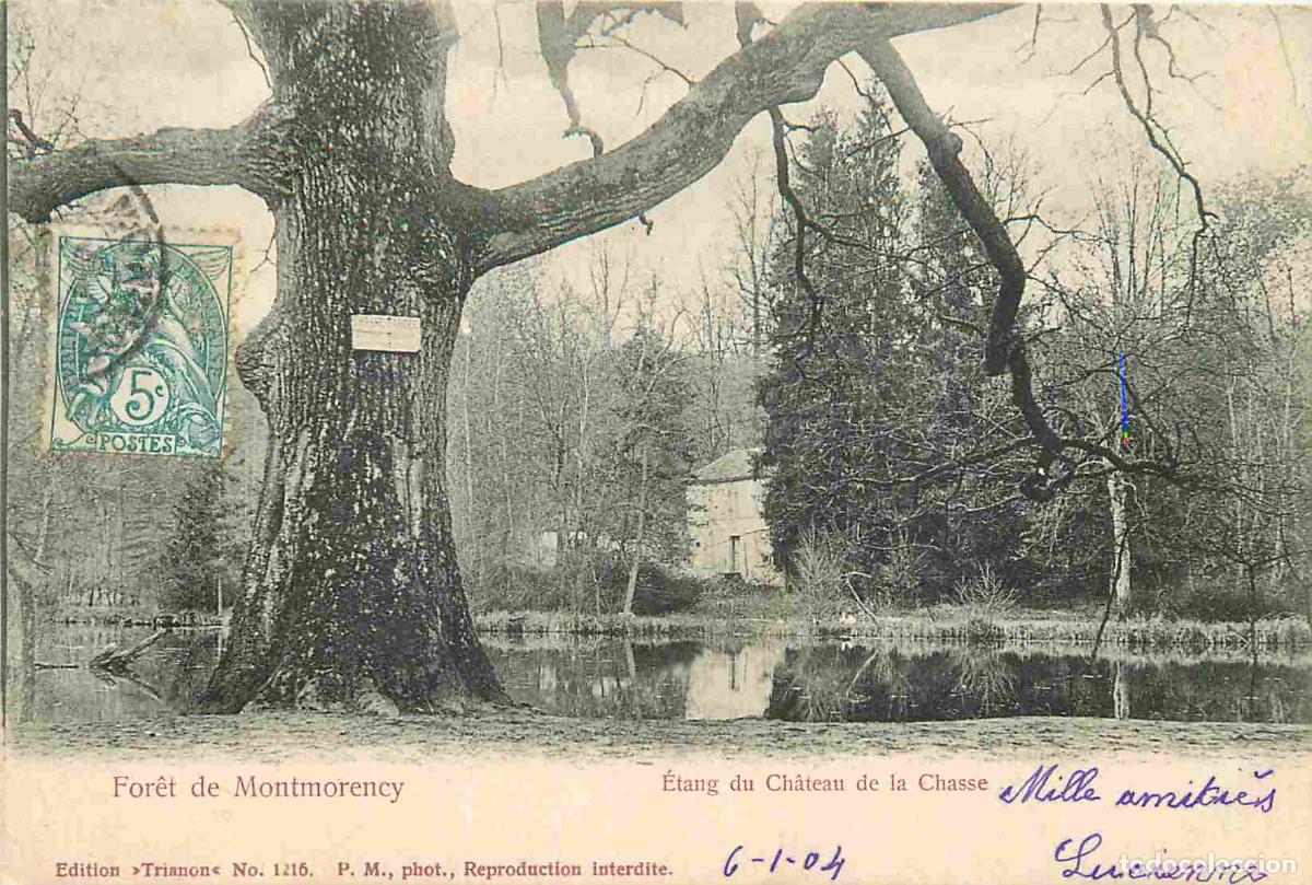 Cartoline: France - 95 - Montmorency - Etang du Ch&acirc;teau de la Chasse - Pr&eacute;curseur - CPA - Oblit&eacute;ration de 1904
