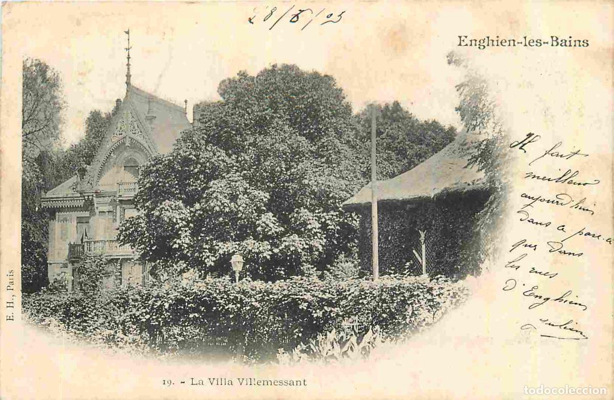 Cartoline: France - 95 - Enghien les Bains - La Villa Villemessant - Pr&eacute;curseur - CPA - Oblit&eacute;ration de 1903 -