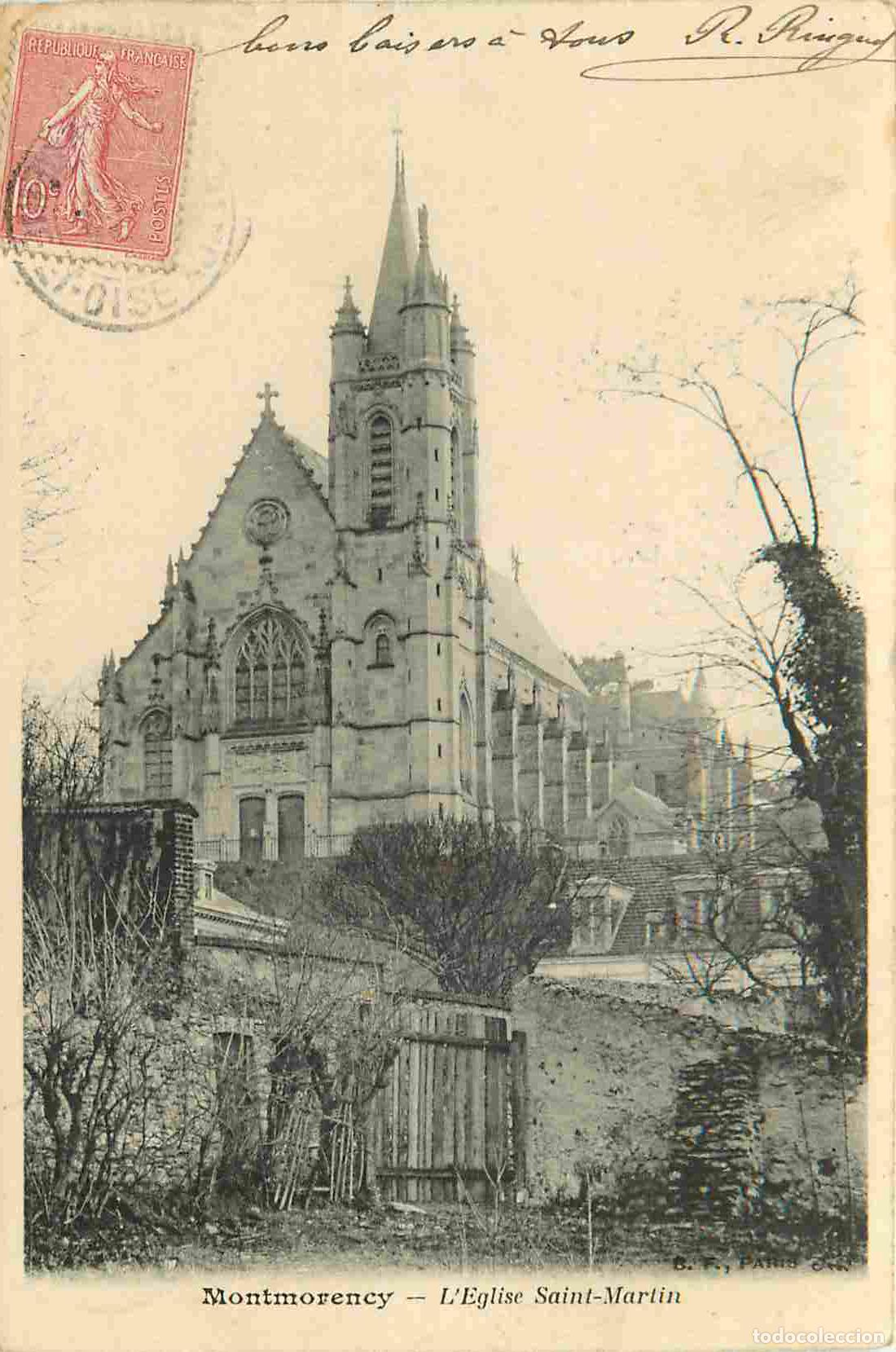 Cartoline: France - 95 - Montmorency - Eglise Saint Martin - CPA - Oblit&eacute;ration de 1904 - Voir Scans Recto-Vers