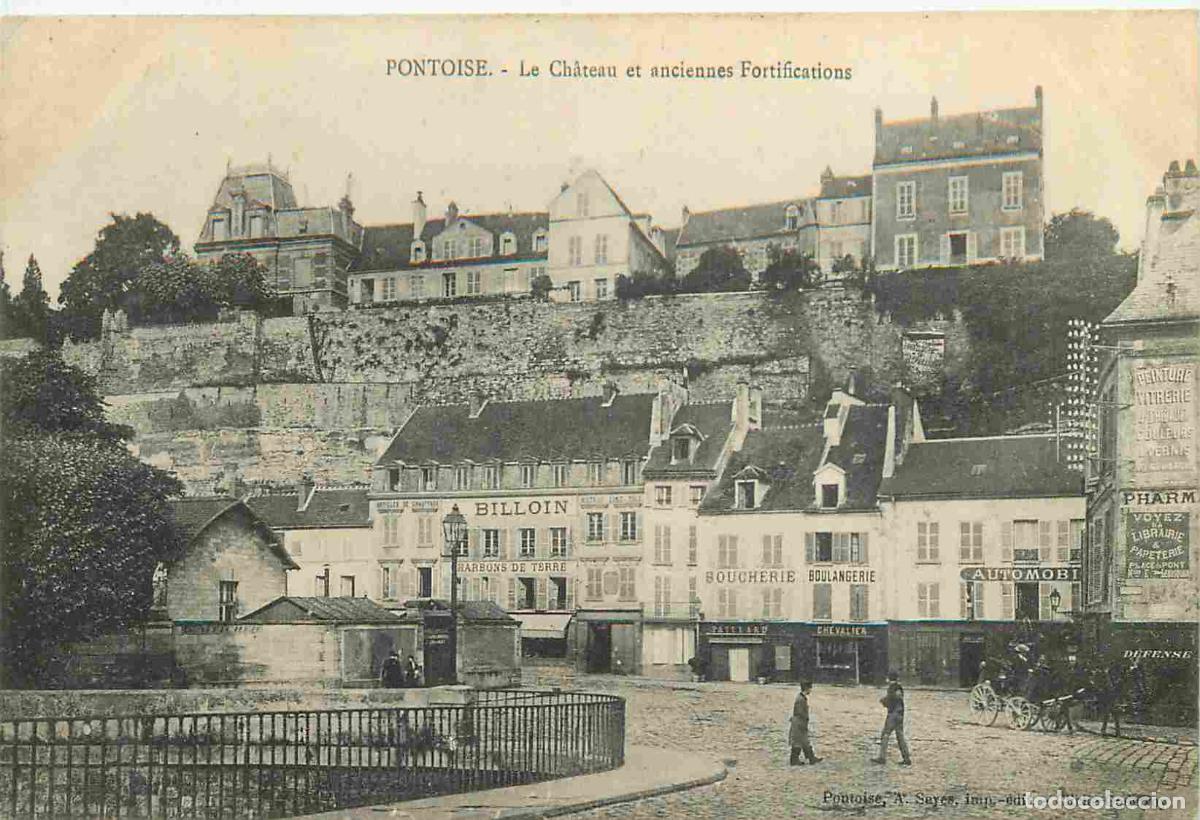 Cartoline: France - 95 - Pontoise - Le Ch&acirc;teau et anciennes Fortifications - Anim&eacute;e - CPA - Oblit&eacute;ration de 190