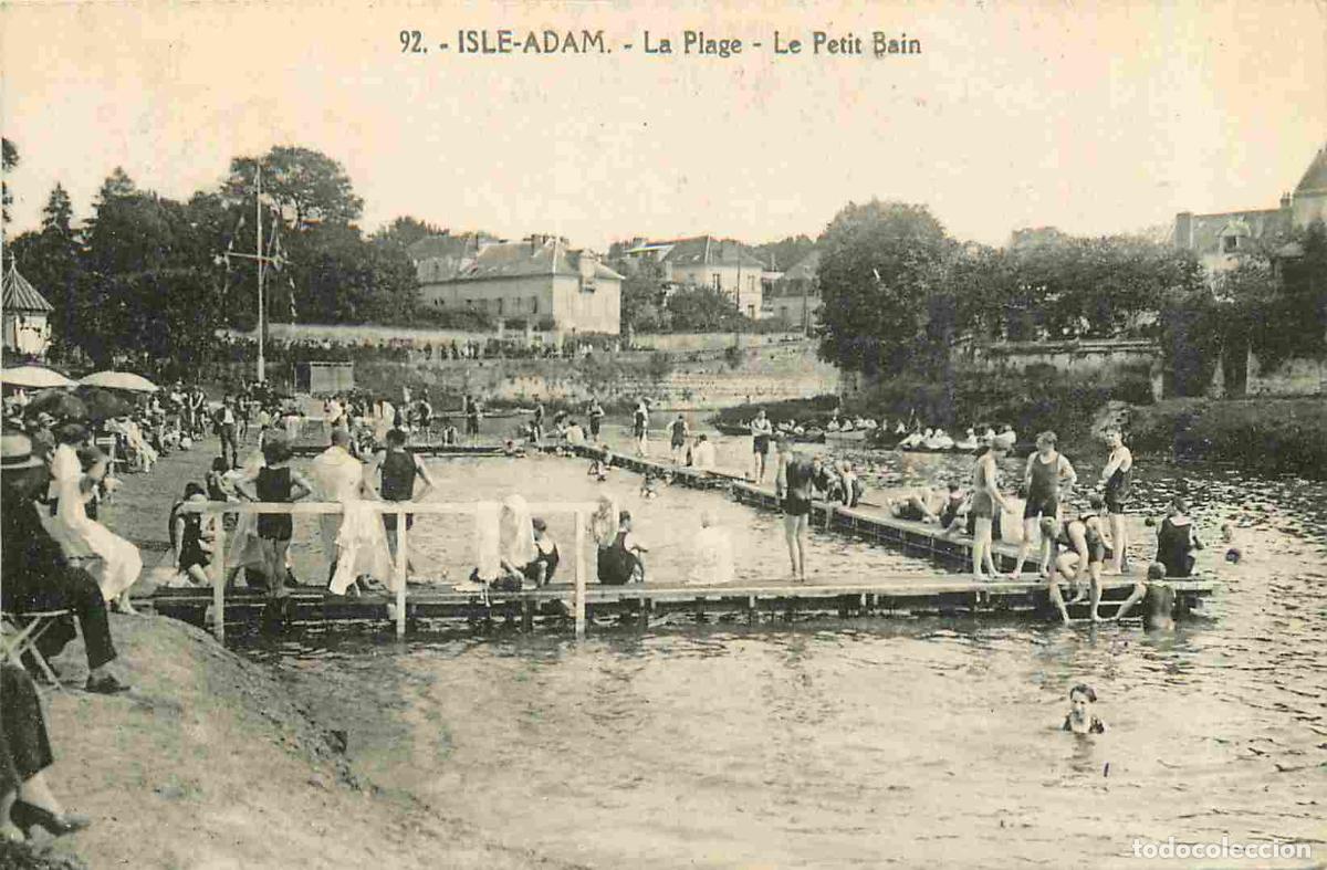 Postcards: France - 95 - L'Isle Adam - La Plage - Le Petit Bain - Anim&eacute;e - CPA - Oblit&eacute;ration de 1933 - Voir Sc