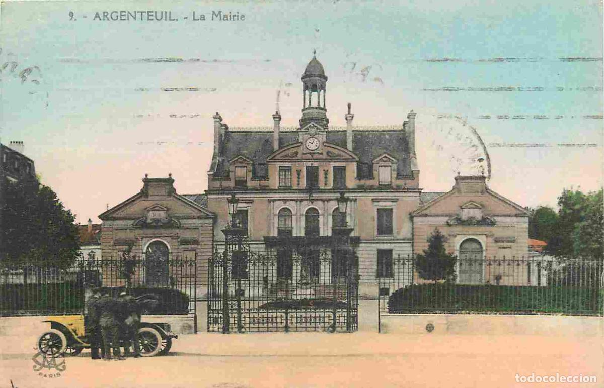 Postcards: France - 95 - Argenteuil - Mairie - Coloris&eacute;e - Anim&eacute;e - Automobiles - CPA - Voir Scans Recto-Verso