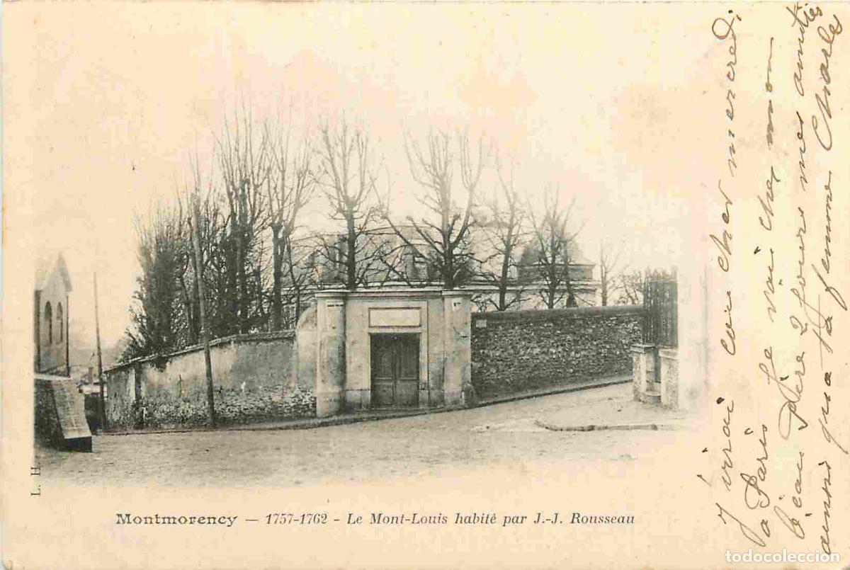 Postales: France - 95 - Montmorency - Le Mont-Louis habit&eacute; par J J Rousseau - Pr&eacute;curseur - CPA - Oblit&eacute;ration