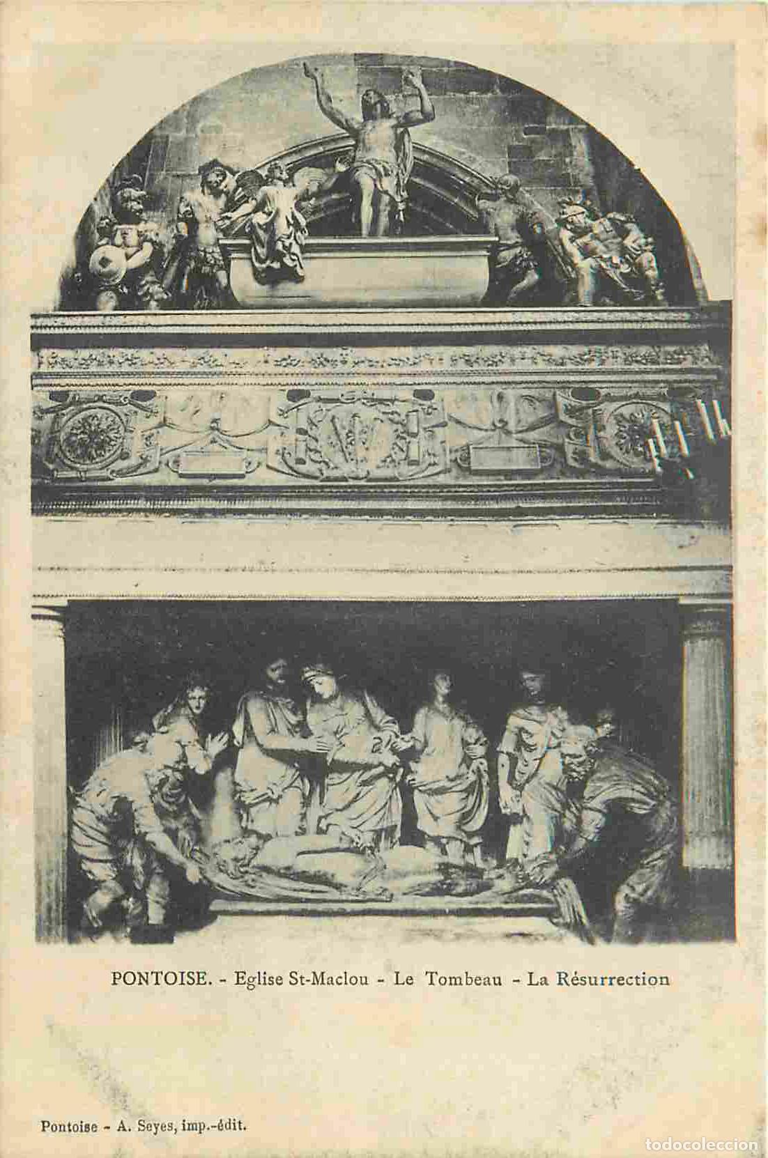 Postales: France - 95 - Pontoise - int&eacute;rieur de l'Eglise St Maclou - Le Tombeau - La R&eacute;surrection - Art Religi