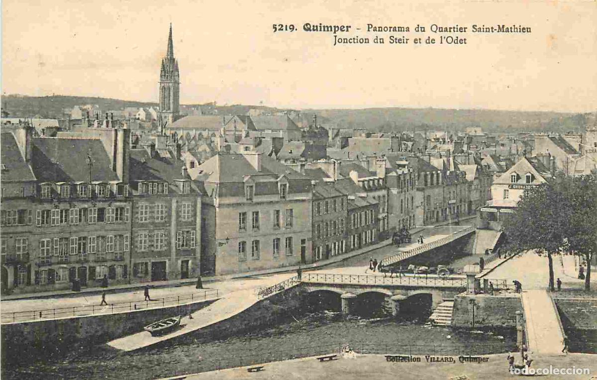 Postais: France - 29 - Quimper - Panorama dn Quartier Saint-Mathieu - Jonction du Steir et de l'Odet - CPA -