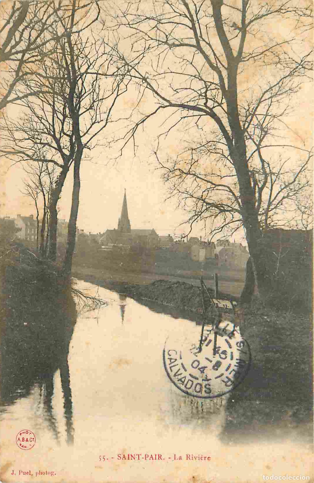 Postais: France - 50 - Saint Pair sur Mer - La Rivi&egrave;re - CPA - Oblit&eacute;ration de 1904 - Voir Scans Recto-Verso