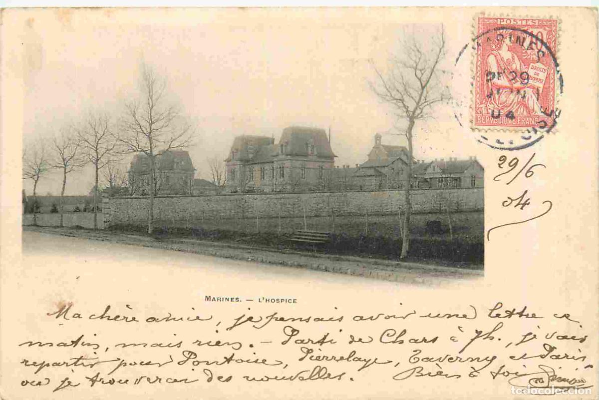 Postais: France - 95 - Marines - L'Hospice - Pr&eacute;curseur - CPA - Oblit&eacute;ration de 1904 - Voir Scans Recto-Verso
