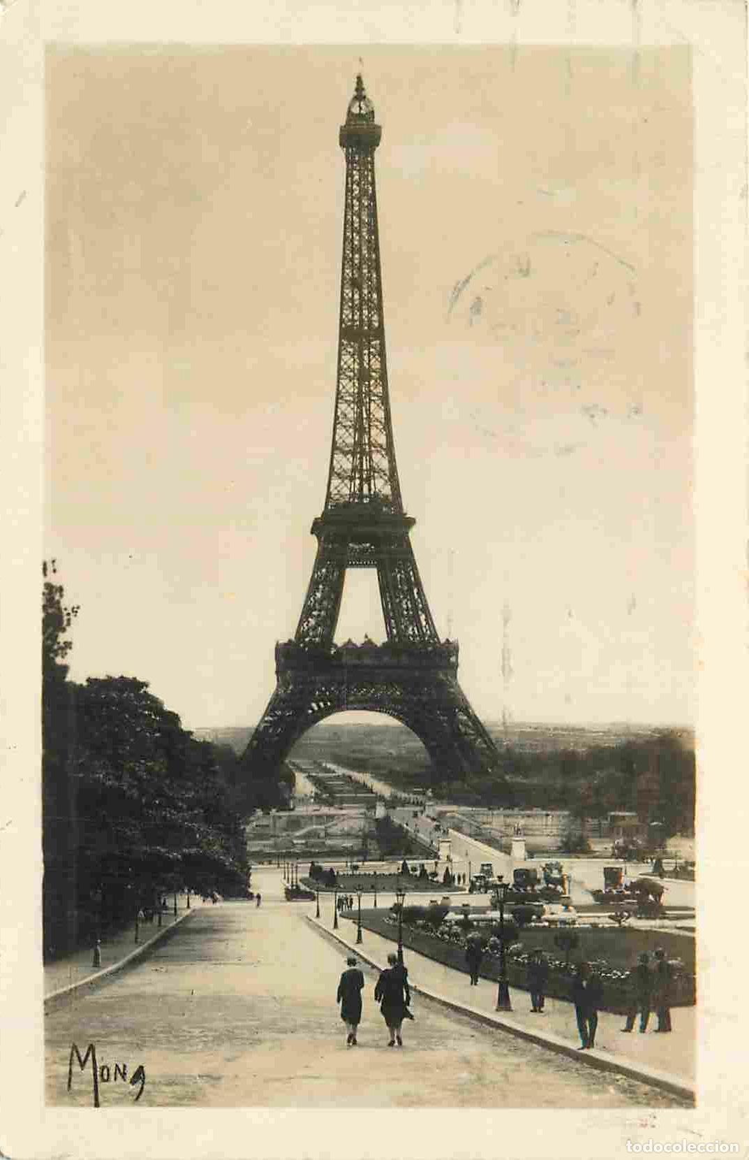 Postales: France - 75 - Paris - Tour Eiffel - CPA - Oblit&eacute;ration de 1930 - Voir Scans Recto-Verso