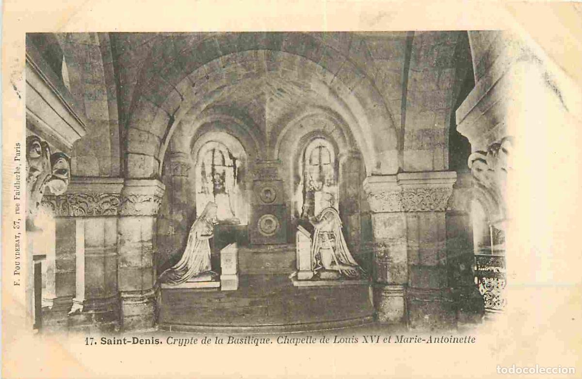 Cartoline: France - 93 - Saint Denis - int&eacute;rieur de la Basilique - Crypte - Chapelle de Louis XVI et Marie-Anto