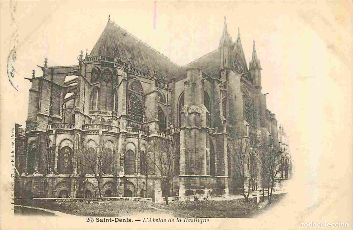 Cartoline: France - 93 - Saint Denis - Abside de la Basilique - Pr&eacute;curseur - CPA - Oblit&eacute;ration de 1903 - Voir