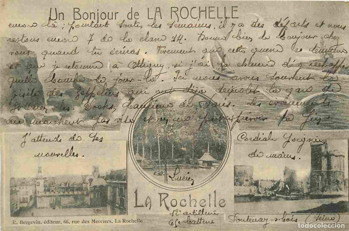 Cartoline: France - 17 - La Rochelle - Multivues - CPA - Voyag&eacute;e en 1915 - Voir Scans Recto-Verso