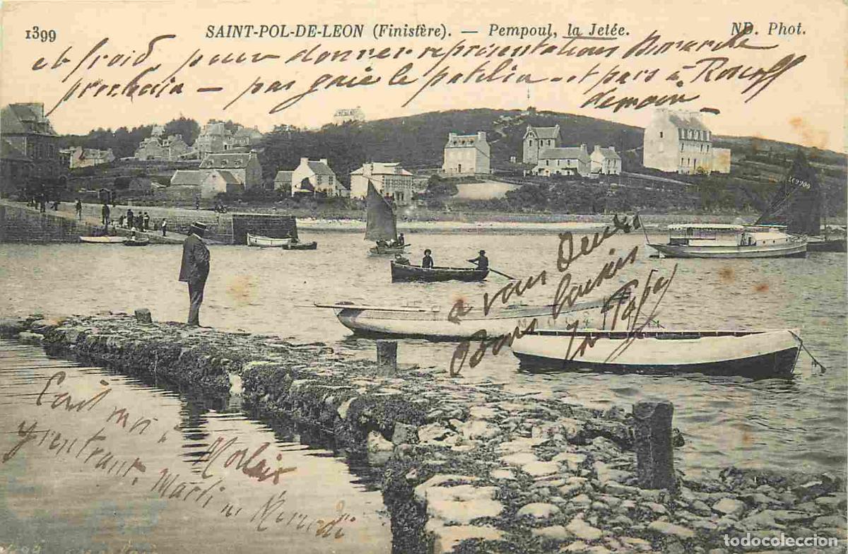Cartes Postales: France - 29 - Saint Pol de L&eacute;on - Pempoul - La jet&eacute;e - Anim&eacute;e - CPA - Voyag&eacute;e en 1916 - Voir Scans R