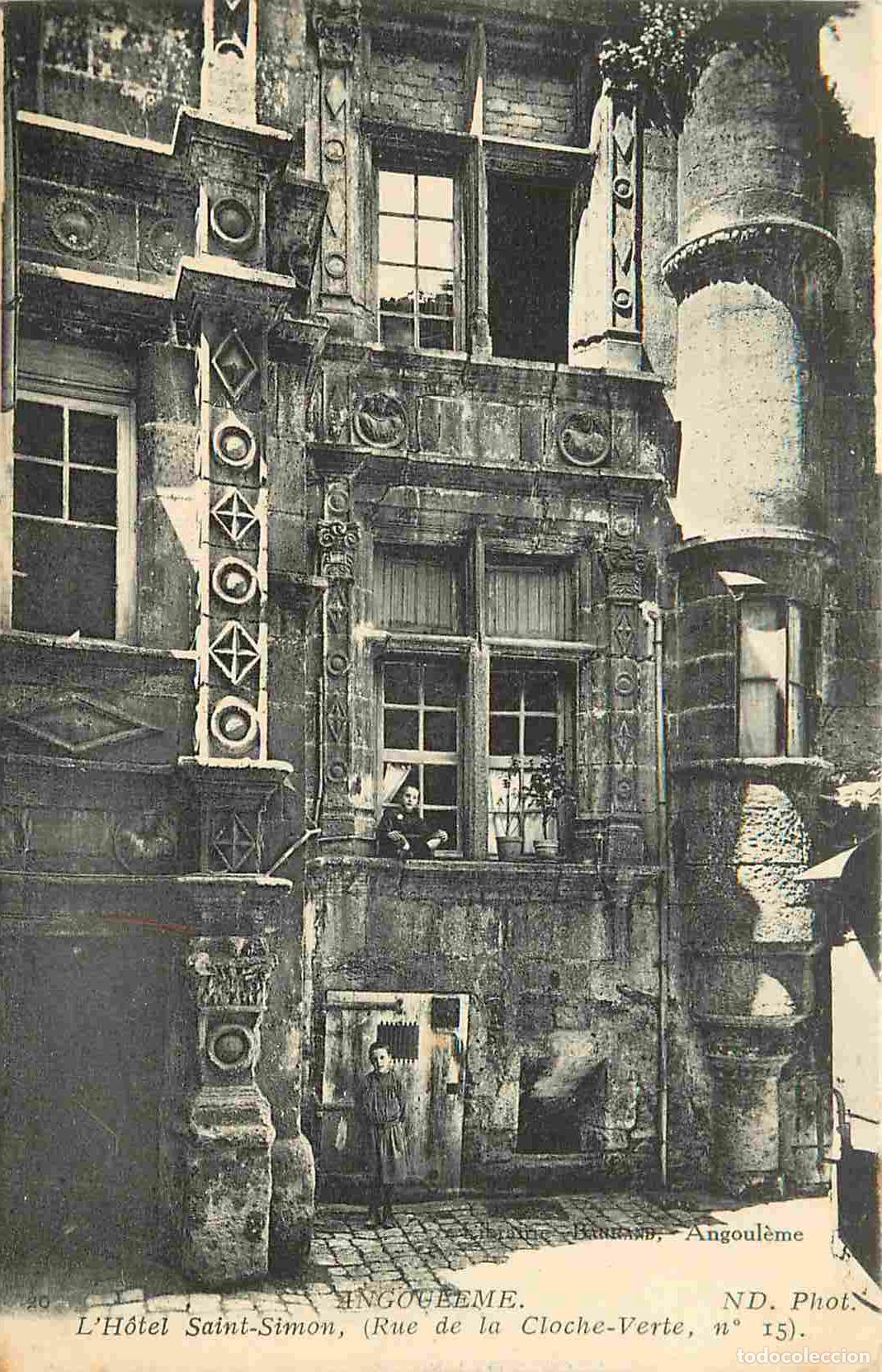 Postkarten: France - 16 - Angoul&ecirc;me - Hotel Saint Simon - Rue de la Cloche Verte - Anim&eacute;e - CPA - Voir Scans Rec