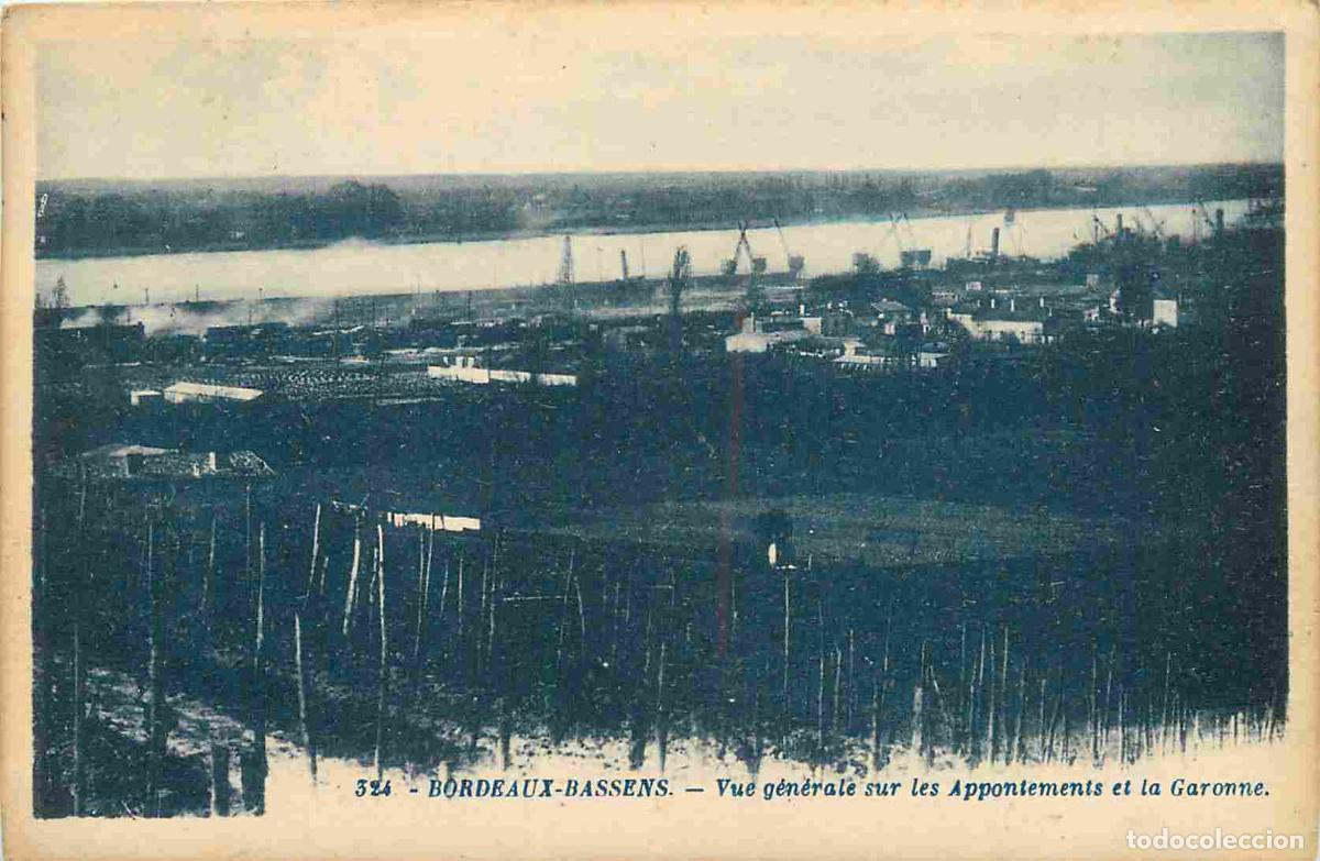 Postais: France - 33 - Bordeaux - Vue g&eacute;n&eacute;rale sur les Appontements et la Garonne - CPA - Oblit&eacute;ration de 193