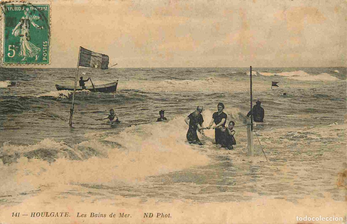 Cartoline: France - 14 - Houlgate - Les bains de mer - Anim&eacute;e - CPA - Oblit&eacute;ration de 1915 - Voir Scans Recto-V