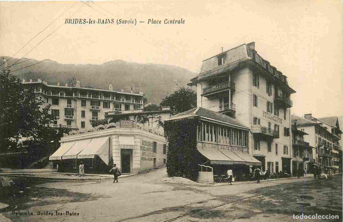 Cartoline: France - 73 - Brides les Bains - Place Centrale - Anim&eacute;e - CPA - Voir Scans Recto-Verso