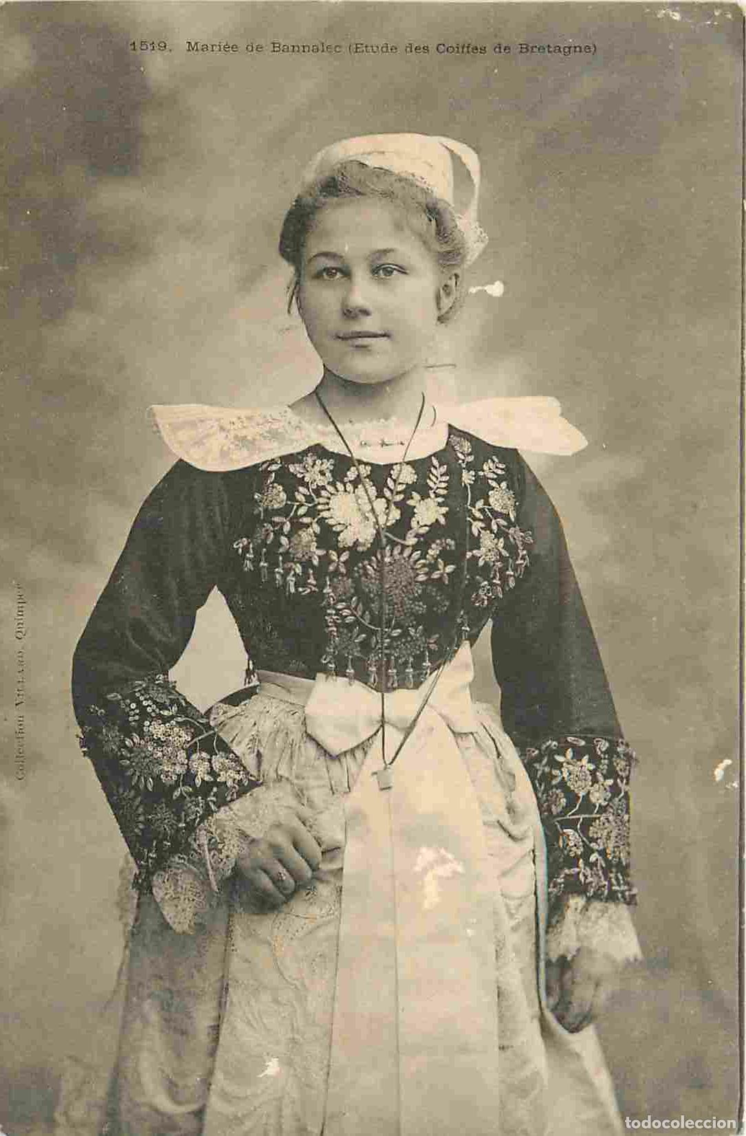 Postkarten: France - 29 - Bannalec - Mari&eacute;e de Bannalec - Etude des coiffes de Bretagne - Anim&eacute;e - Folklore - Sc