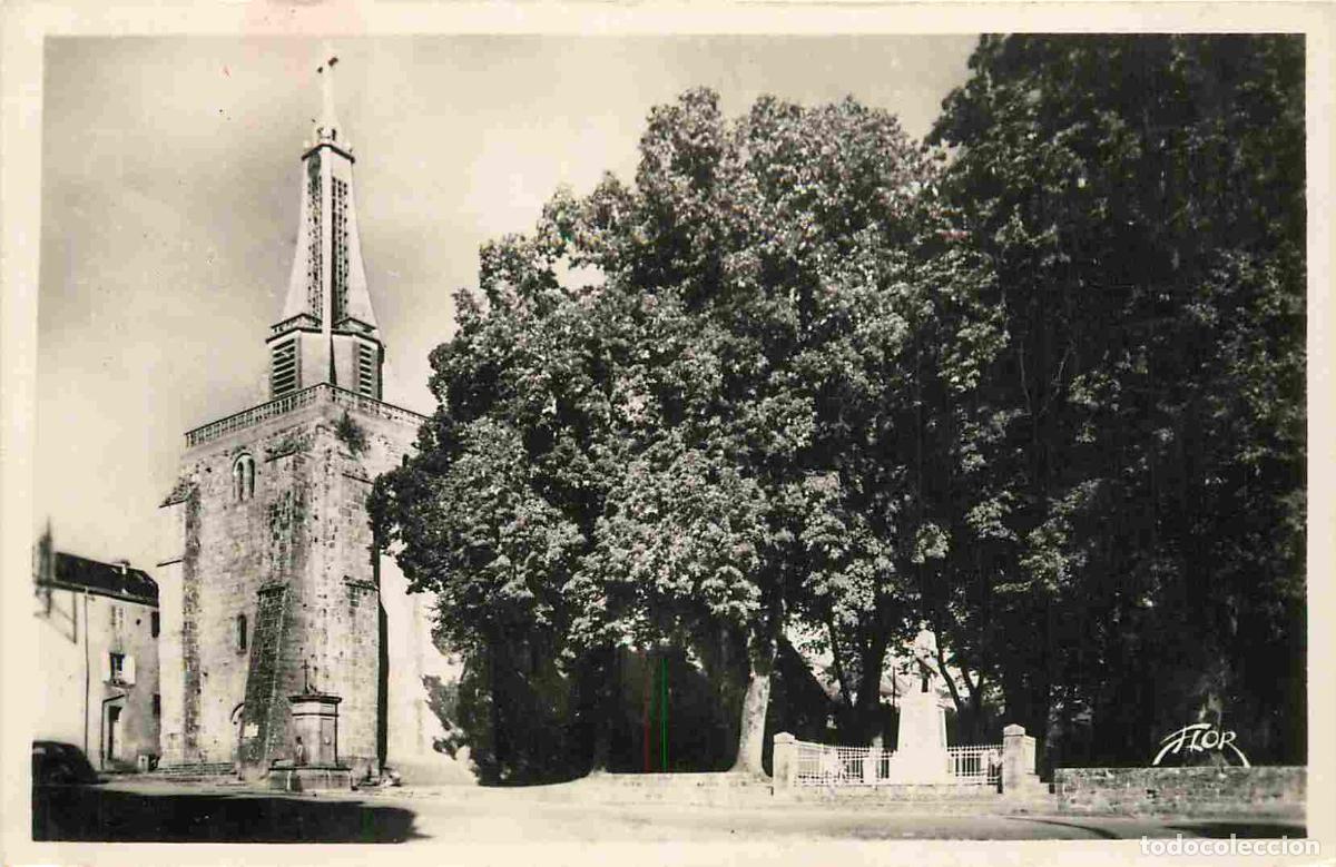 Postkarten: France - 23 - Saint Vaury - L'Eglise et la Place - Mention Photographie v&eacute;ritable - Carte Dentel&eacute;e -