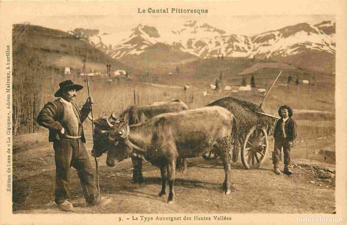 Postais: France - 15 - Cantal - Type Auvergnat des Hautes Vall&eacute;es - Anim&eacute;e - Folklore - Sc&egrave;ne et Types - Atte