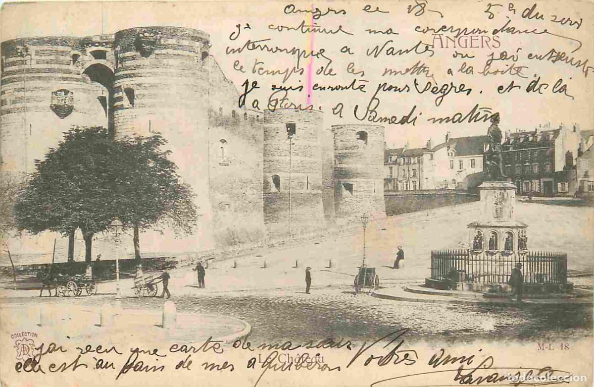 Postais: France - 49 - Angers - Le Ch&acirc;teau - Anim&eacute;e - Pr&eacute;curseur - CPA - Oblit&eacute;ration de 1904 - Voir Scans Re