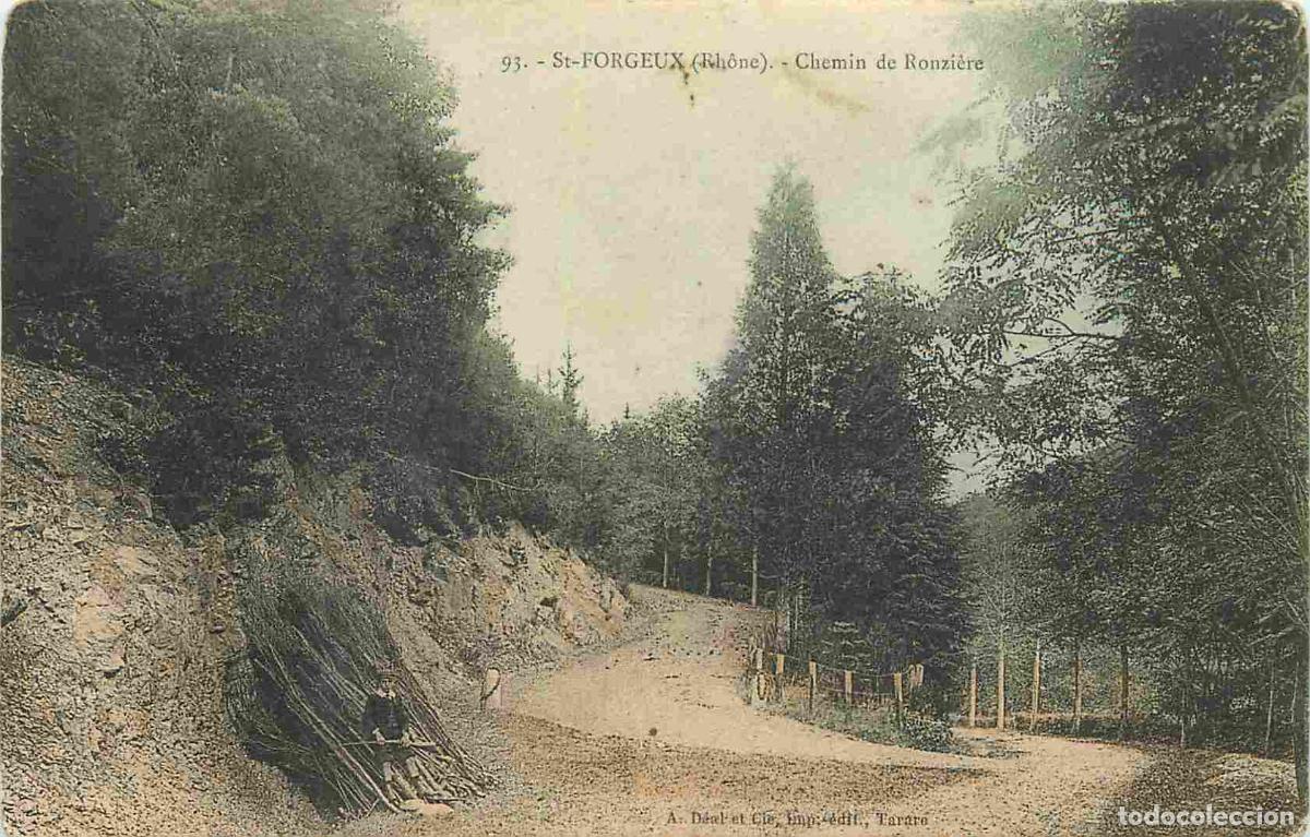 Postais: France - 69 - Saint Forgeux - Chemin de ronzi&egrave;re - Anim&eacute;e - Coloris&eacute;e - CPA - Voir Scans Recto-Verso