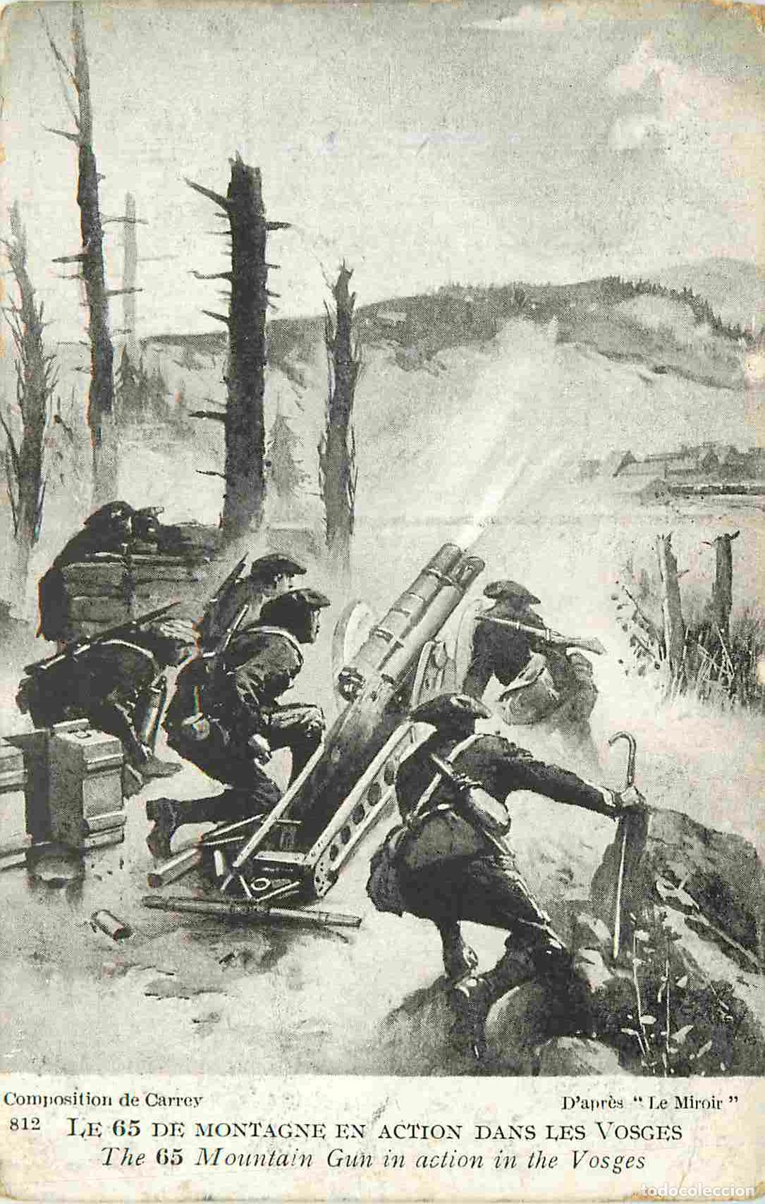 Postais: France - 88 - Vosges - Le 65 de Montagne en action dans les Vosges - Militaria - CPA - Oblit&eacute;ration