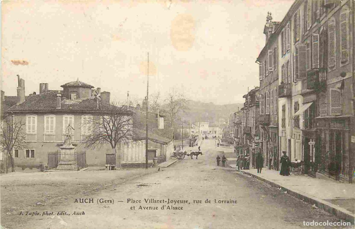 Postkarten: France - 32 - Auch - Place Villaret-Joyeuse rue de Lorraine et Avenue d'Alsace - Anim&eacute;e - CPA - Voya