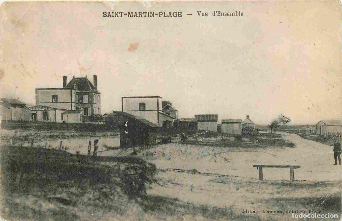 Postkarten: France - 76 - Saint Martin Plage - Vue d'ensemble - CPA - Oblit&eacute;ration de 1917 - Etat mauvais froiss