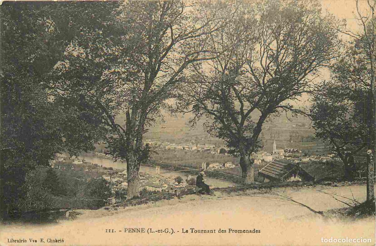 Postkarten: France - 47 - Penne - Le tournant des promenades - Anim&eacute;e - CPA - Oblit&eacute;ration de 1923 - Voir Scans