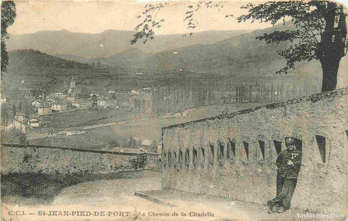 Postkarten: France - 64 - Saint Jean de Pied de Port - Le chemin de la citadelle - Anim&eacute;e - CPA - Oblit&eacute;ration d