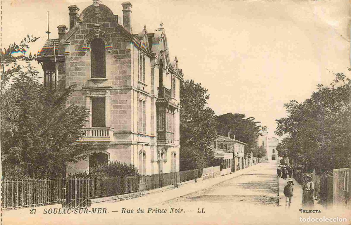 Postkarten: France - 33 - Soulac sur Mer - Rue du Prince Noir - Anim&eacute;e - CPA - Etat carte provenant d'un carnet