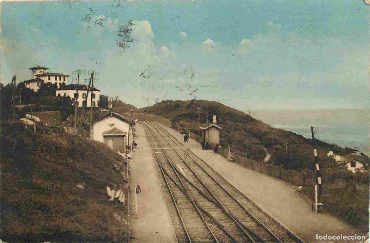 Cartoline: France - 64 - Gu&eacute;thary - La gare - la ligne d'Espagne - Anim&eacute;e - CPA - Voyag&eacute;e en 1924 - Voir Scans