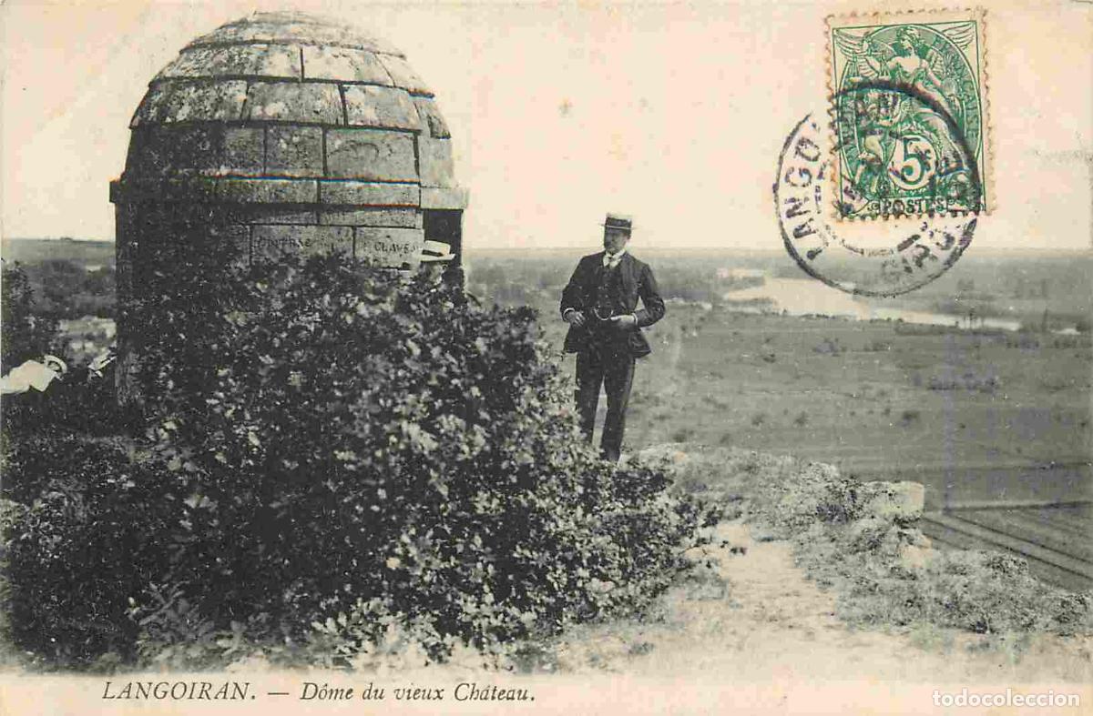 Cartoline: France - 33 - Langoiran - D&ocirc;me du vieux Ch&acirc;teau - Anim&eacute;e - CPA - Oblit&eacute;ration de 1907 - Voir Scans R