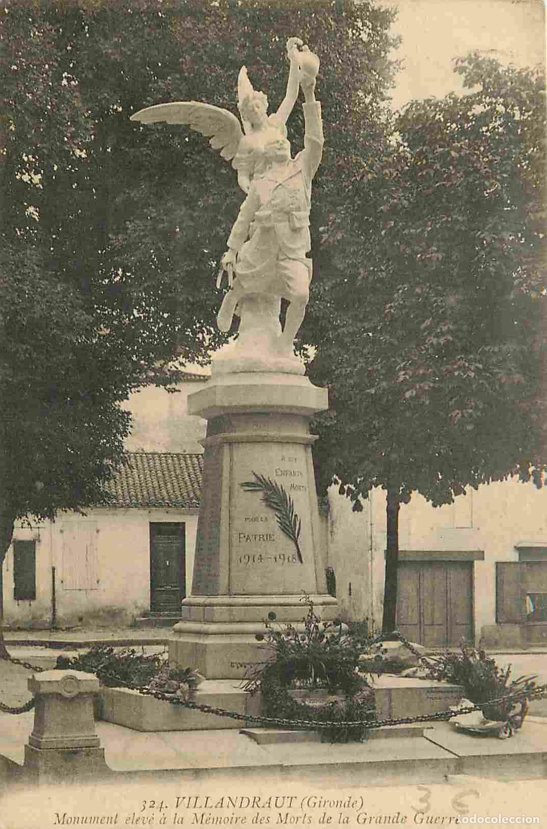 Postkarten: France - 33 - Villandraut - Monument aux morts - CPA - Oblit&eacute;ration de 1921 - Voir Scans Recto-Verso
