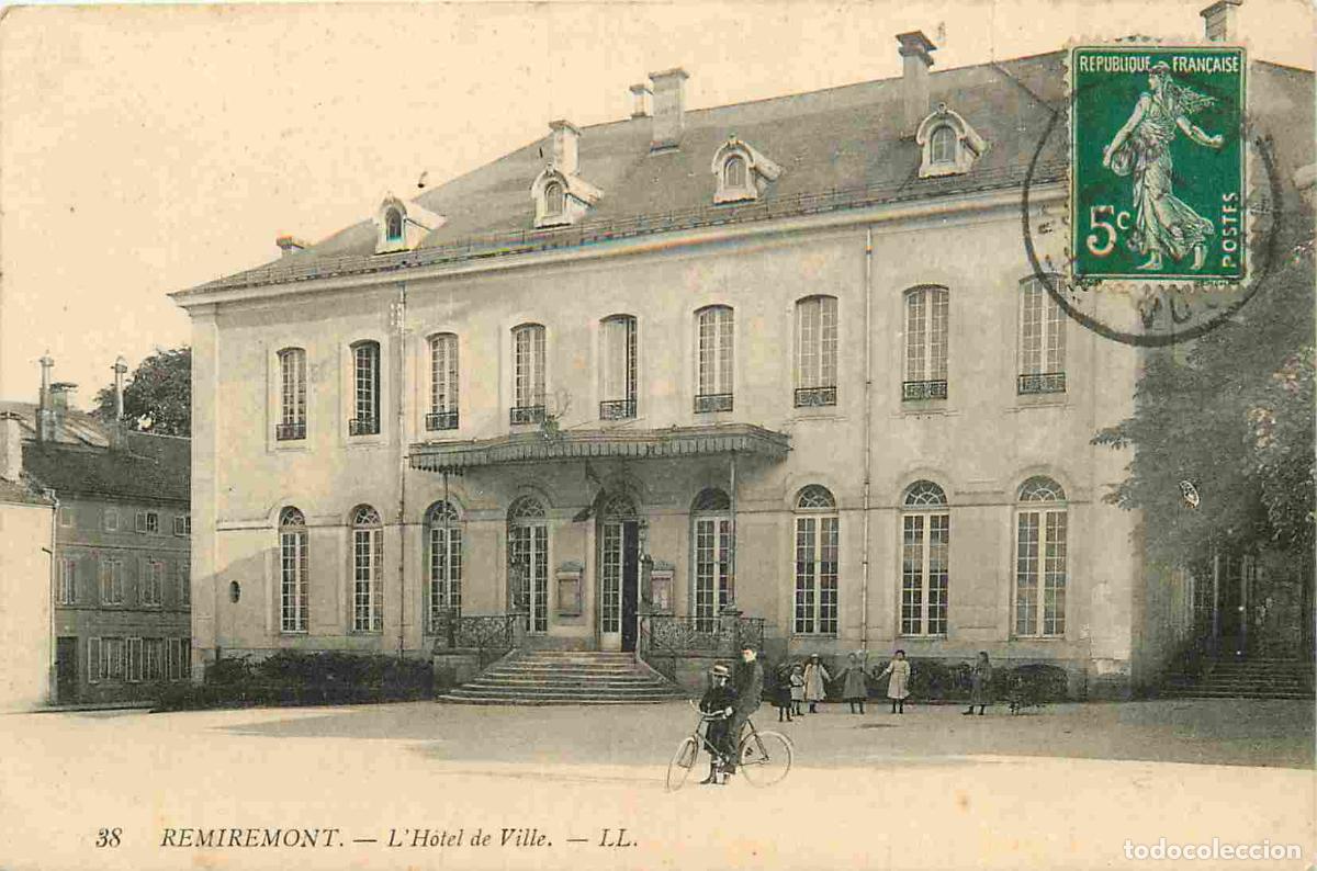 Postkarten: France - 88 - Remiremont - H&ocirc;tel de ville - Anim&eacute;e - CPA - Oblit&eacute;ration de 1912 - Voir Scans Recto-V
