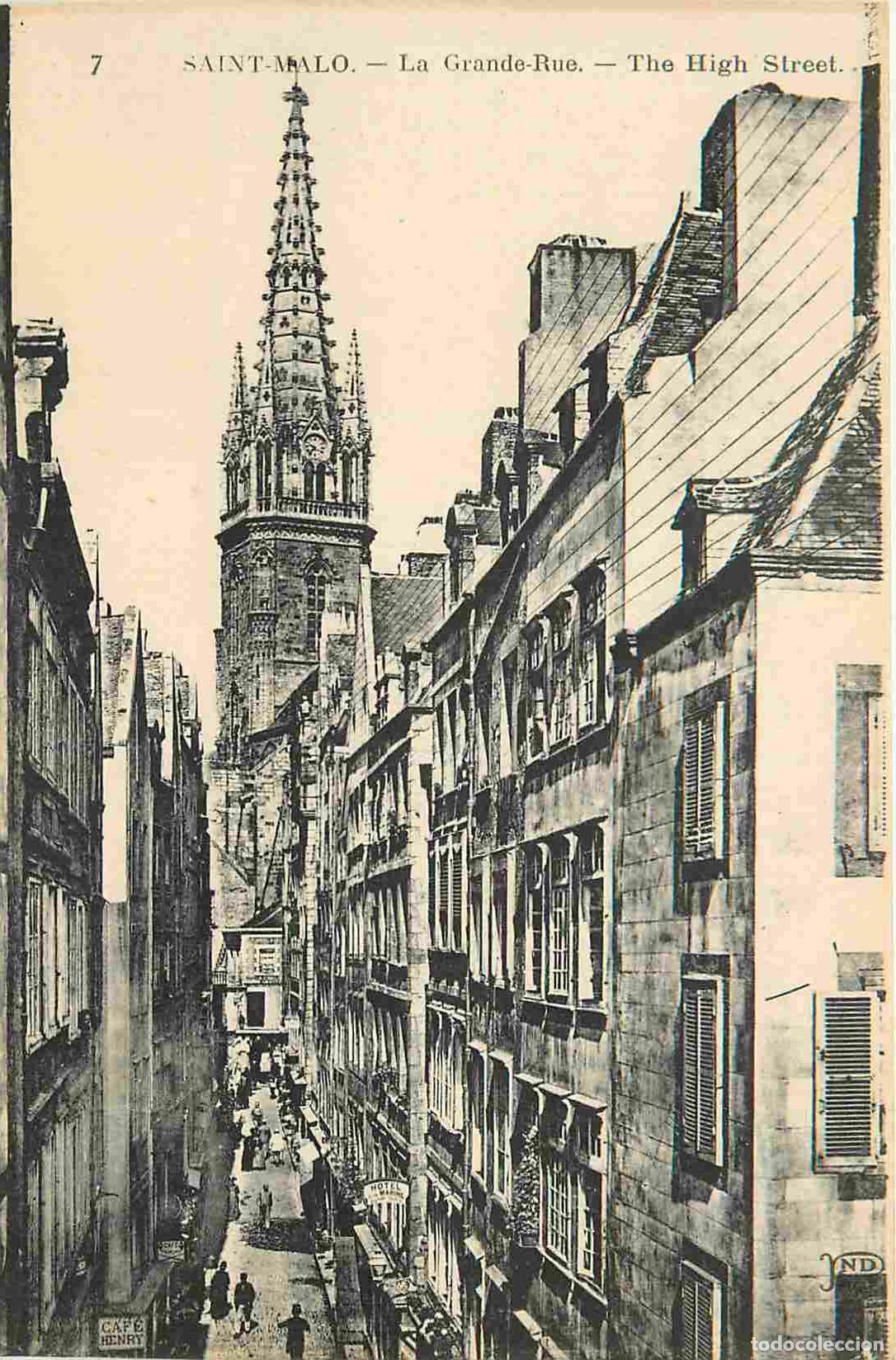 Postkarten: France - 35 - Saint Malo - La grande rue - Anim&eacute;e - CPA - Voir Scans Recto-Verso