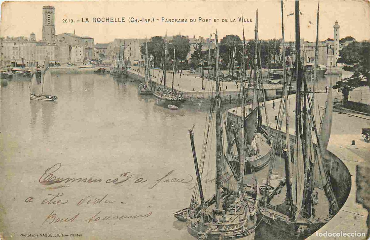 Postkarten: France - 17 - La Rochelle - Panorama du port et de la ville - Bateaux - CPA - Voyag&eacute;e en 1905 - Voir