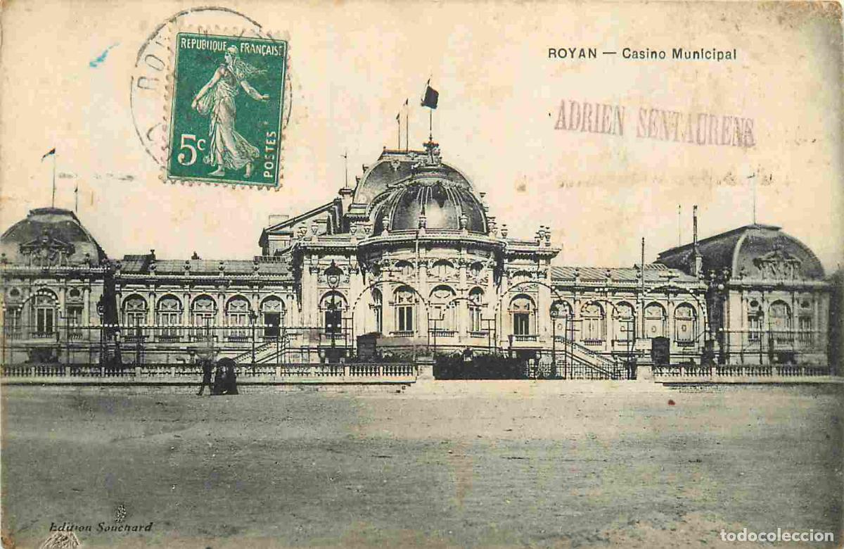Cartes Postales: France - 17 - Royan - Casino municipal - Anim&eacute;e - CPA - Oblit&eacute;ration de 1911 - Voir Scans Recto-Vers