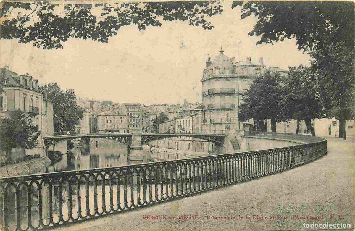Cartes Postales: France - 55 - Verdun - Promenade de la digue et pont d'Antouard - CPA - Voir Scans Recto-Verso