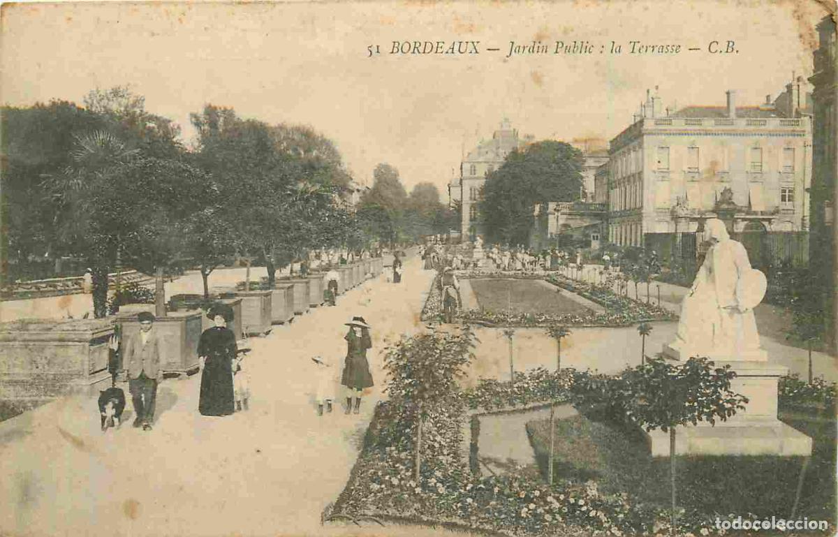 Cartes Postales: France - 33 - Bordeaux - Jardin public - la terrasse - Anim&eacute;e - CPA - Voir Scans Recto-Verso