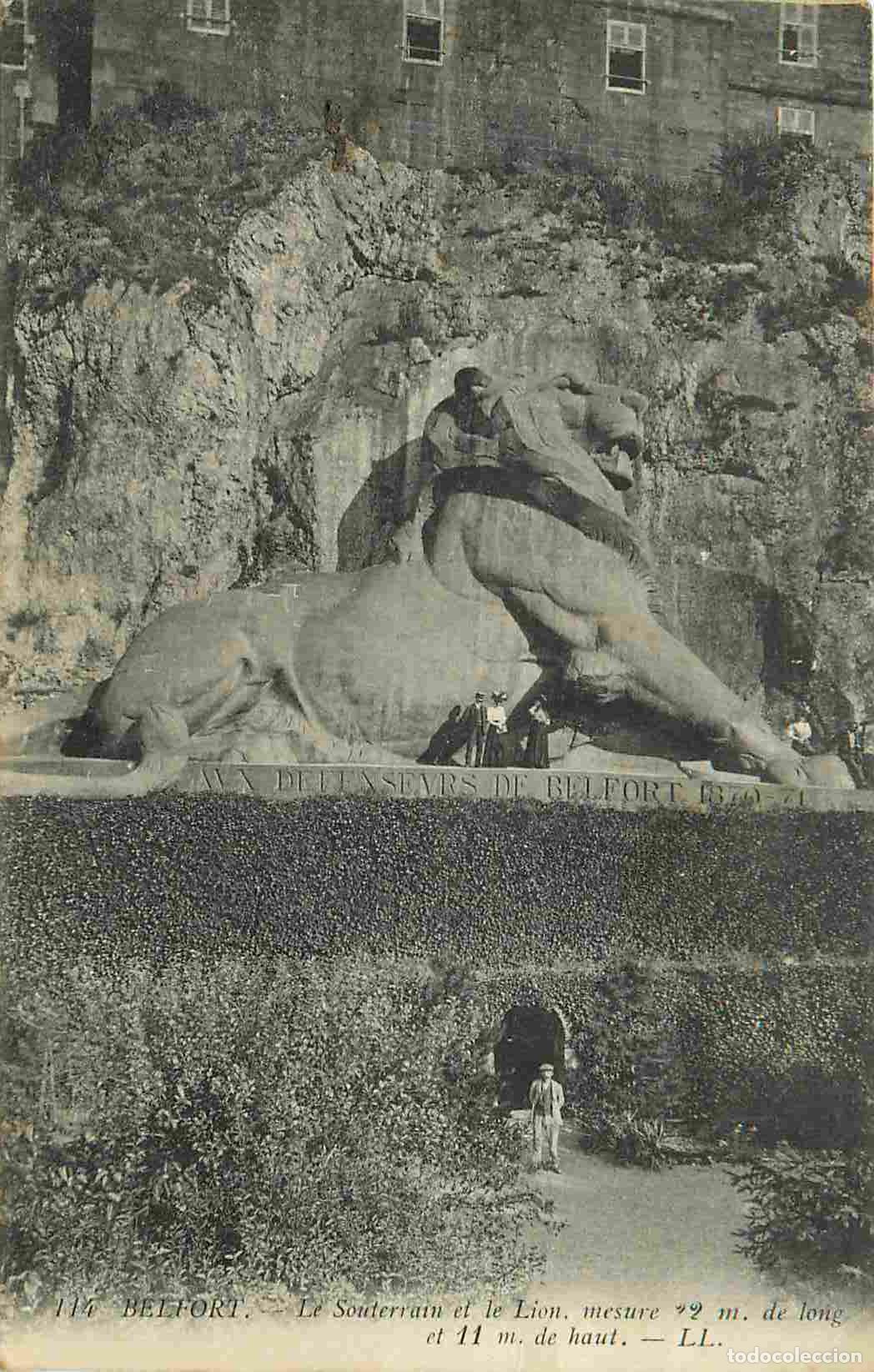 Cartes Postales: France - 90 - Belfort - Le souterrain et le lion - Anim&eacute;e - CPA - Voir Scans Recto-Verso