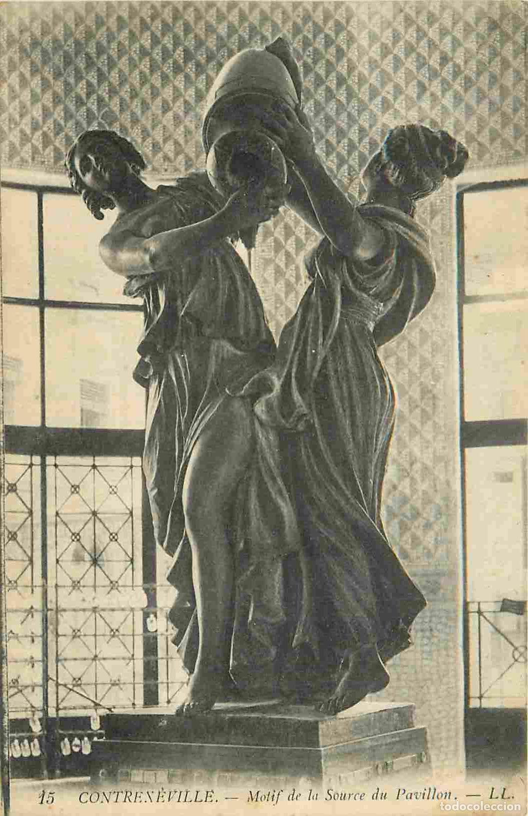 Postcards: France - 88 - Contr&eacute;xeville - Motif de la source du pavillon - Art Sculpture - CPA - Voir Scans Rect