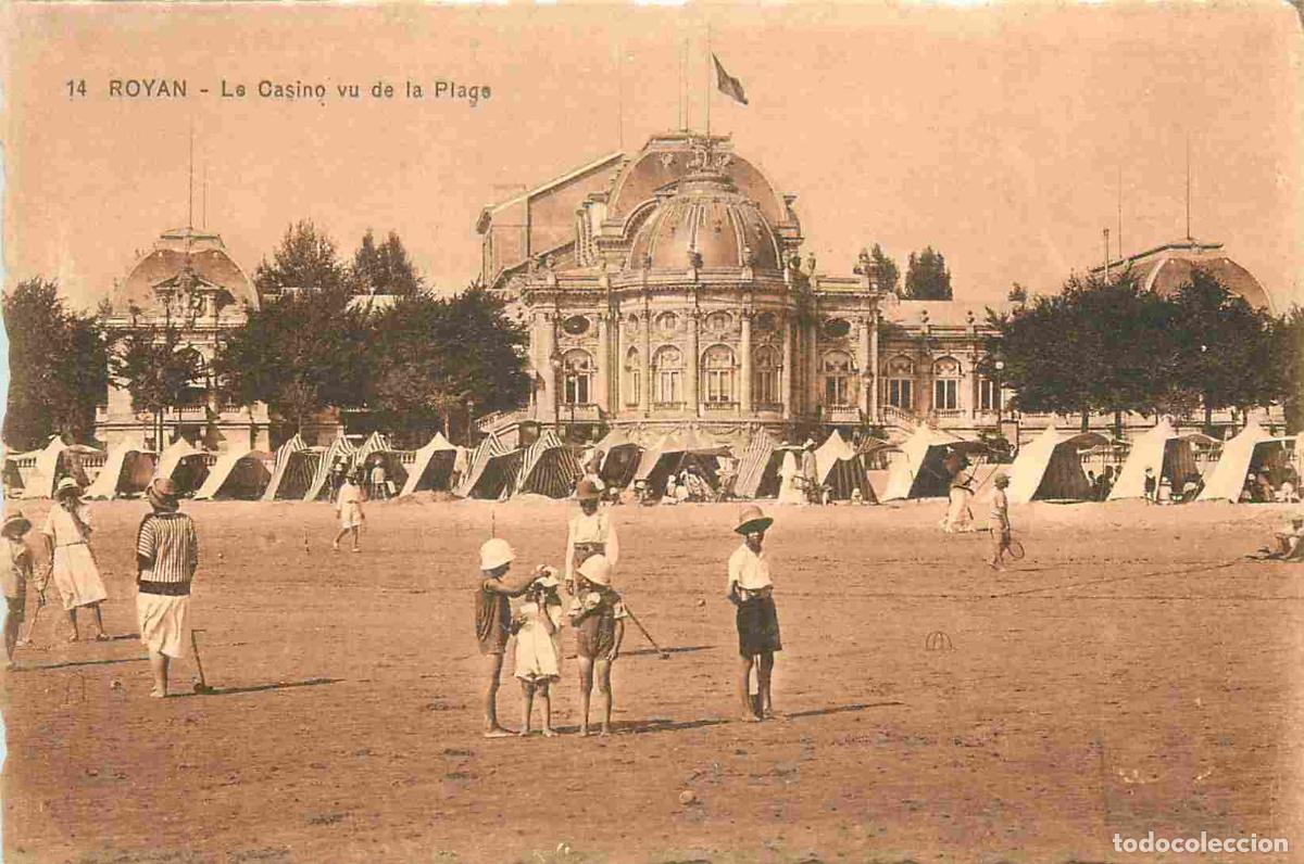 Postcards: France - 17 - Royan - Le casino vu de la plage - Anim&eacute;e - Carte Dentel&eacute;e - CPA - Voir Scans Recto-Ve
