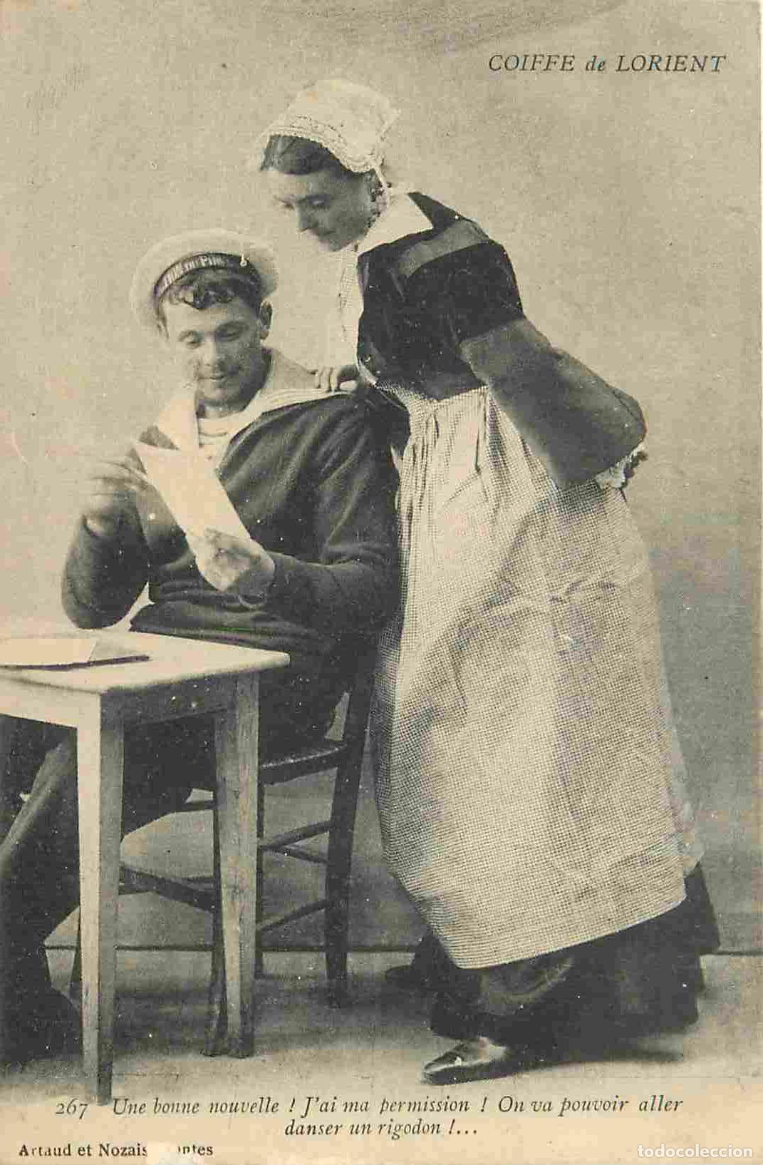 Postkarten: France - 56 - Lorient - Coiffe de Lorient - Anim&eacute;e - Marin - Folklore - Sc&egrave;ne et Types - CPA - Voir