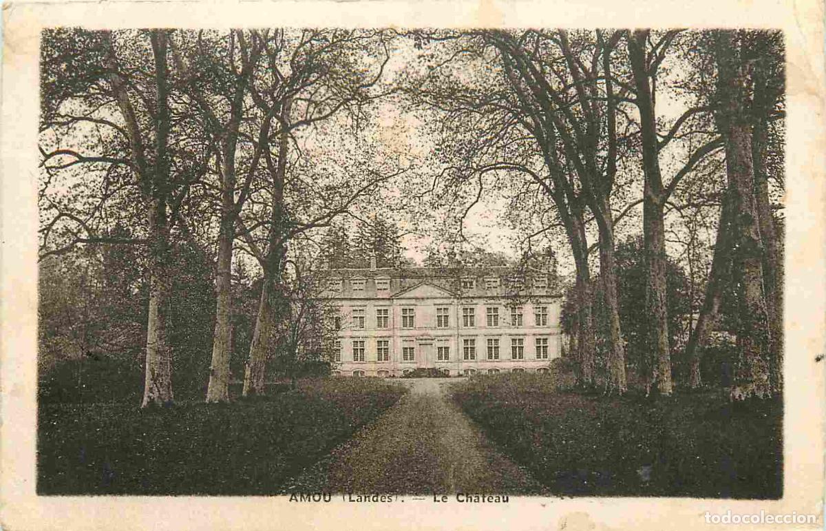 Cartes Postales: France - 40 - Amou - Le ch&acirc;teau - CPA - Oblit&eacute;ration de 1943 - Etat l&eacute;g&egrave;re froissure - Voir Scans Re