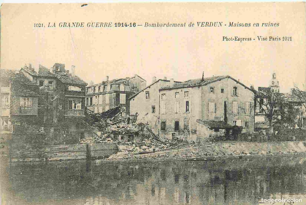 Cartes Postales: France - 55 - Verdun - Guerre 1914-1918 - Bombardements de Verdun - maisons en ruines - CPA - Voyag&eacute;