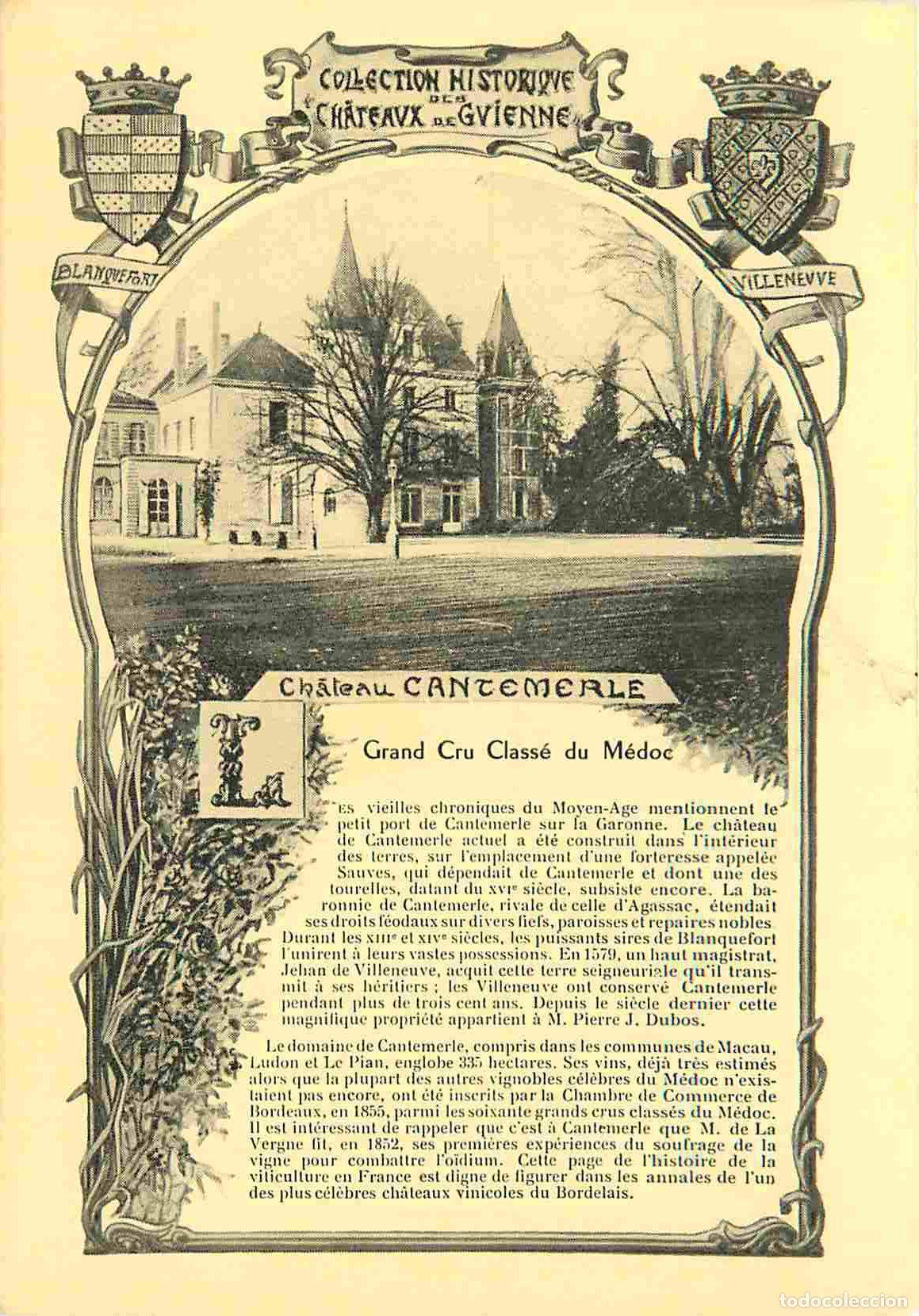 Cartes Postales: France - 33 - Macau en M&eacute;doc - Ch&acirc;teau Cantemerle - CPA - Voir Scans Recto-Verso
