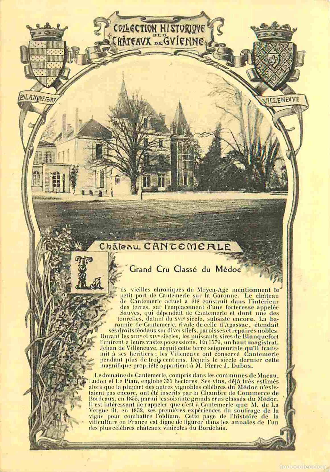 Cartes Postales: France - 33 - Macau en M&eacute;doc - Ch&acirc;teau Cantemerle - CPA - Voir Scans Recto-Verso