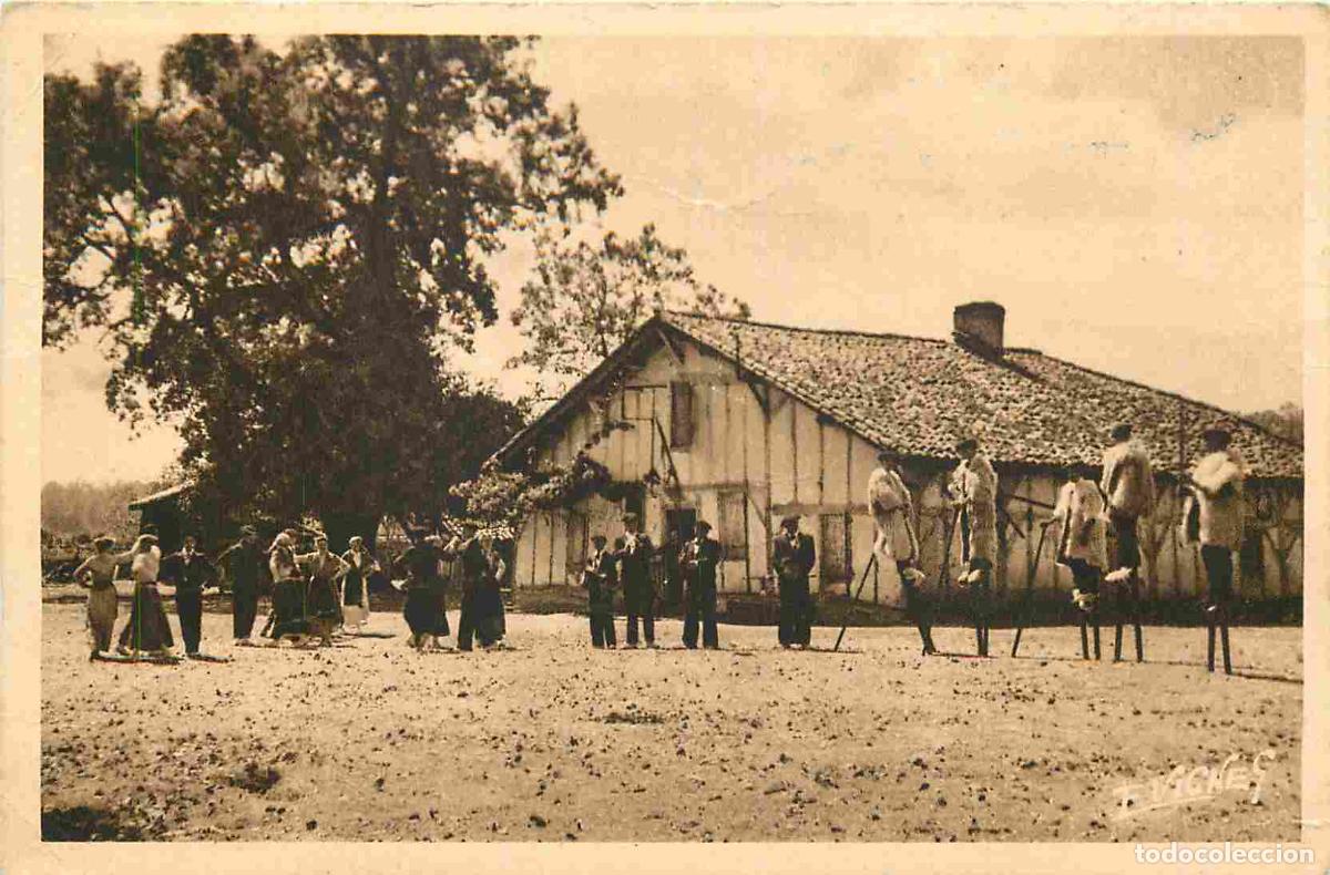 Postais: France - 40 - Landes - Paysages Landais - Danse landaise par le groupe Lous cigalouns de Morcenx -